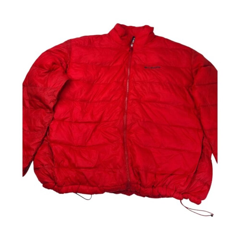 Columbia Women's Red Padded Mock Neck Long Sleeve Puffer Jacket Size XXL